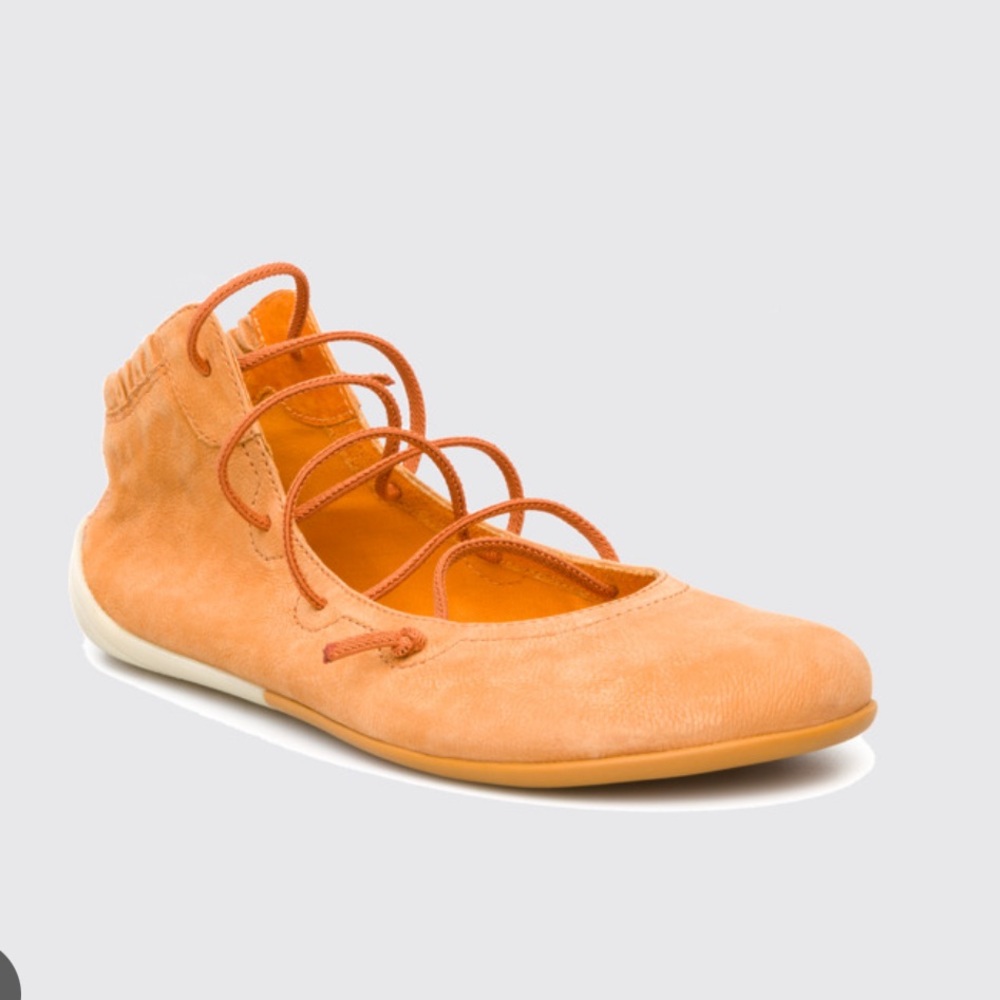 Camper Peu Orange Ballet Flats